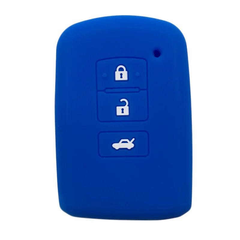 Silicone 3 Button Protective Key Remote Control Case Cover Shell Cap Skin Jacket For Toyota Camry 55 Highlander Rav4 Yaris Auris - Image 4