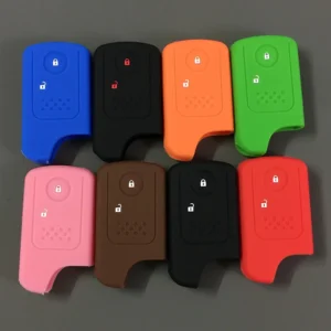 KeyProtekJa Silicone Protective 2 Button Car Key Case Cover for Honda Civic CR-V Crosstour Accord Odyssey