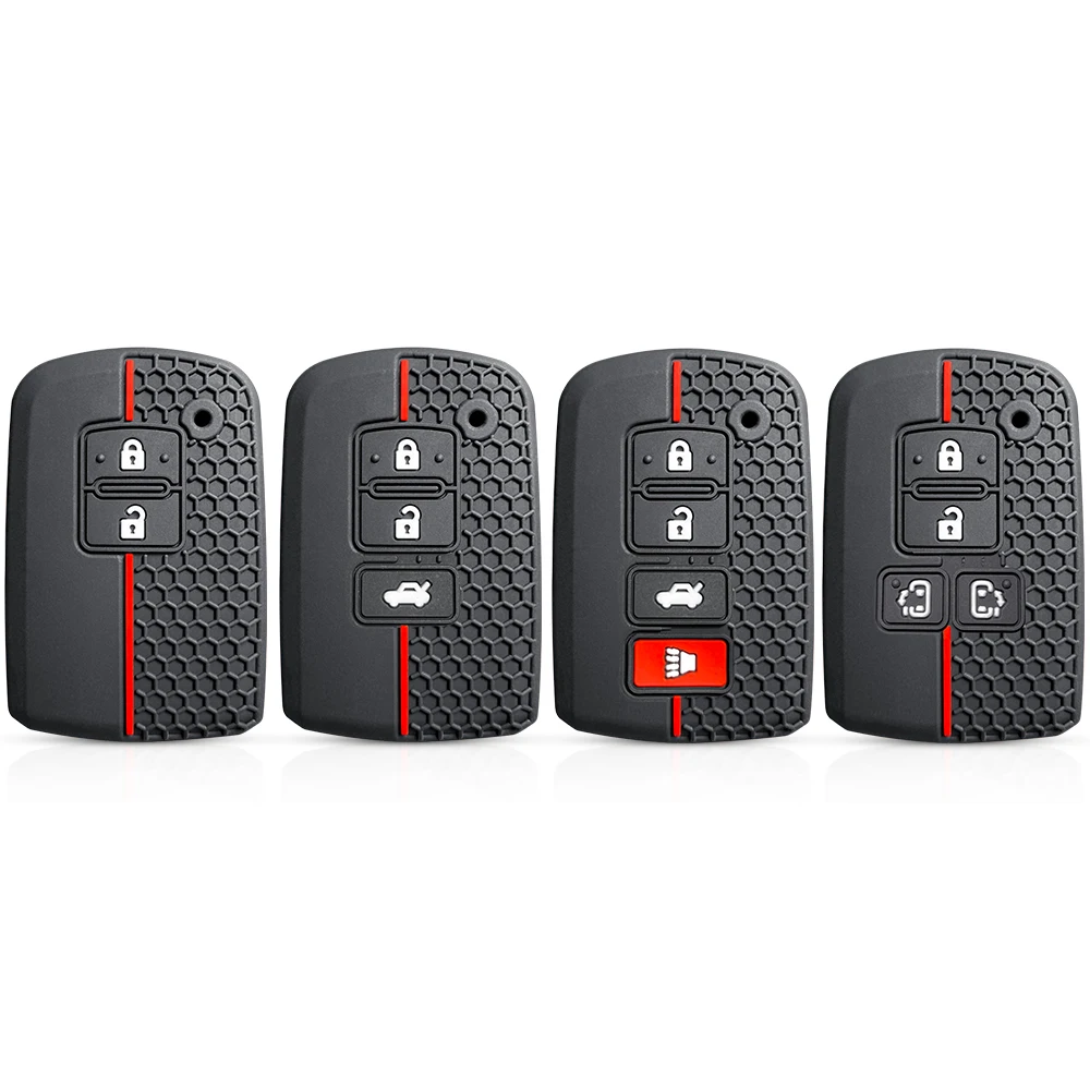 Silicone 3 Button Protective Key Remote Control Case Cover Shell Cap Skin Jacket For Toyota Camry 55 Highlander Rav4 Yaris Auris - Image 5