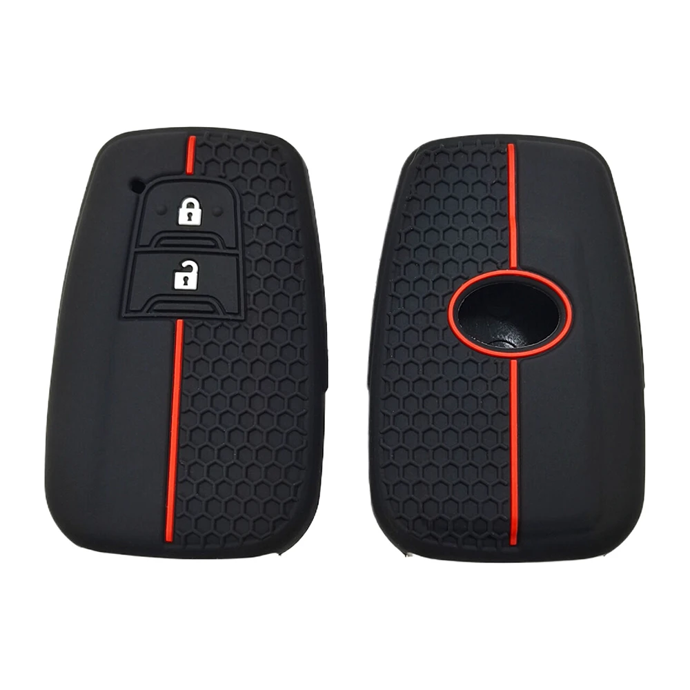 Silicone 2-Button Car Remote Key Case Cover Protector for Toyota Prius Camry Corolla Avalon CHR RAV4 - Image 4